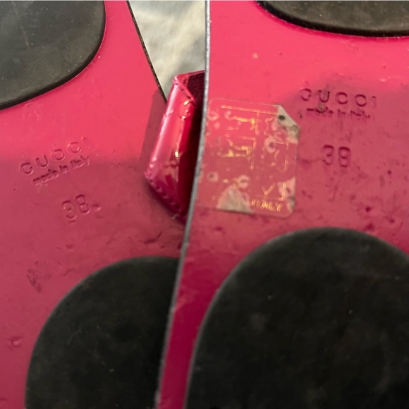 Gucci Fuschia Pink vernice crystal leather micro
Guccisima sandals - Picture 6 of 8